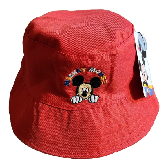 Disney Accessories Nwt Disney Mickey Mouse Reversible Bucket Hat